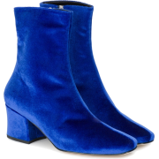 Blue Velvet Boot - 靴子 - $144.00  ~ ¥964.85