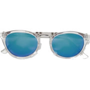 Blue mirror lens sunglasses - サングラス - 