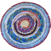 Bohemian Gypsy Crochet Round Rug - Uncategorized - $36.00 