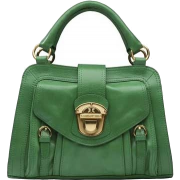 Green Handbag - Torbe s kopčom - 