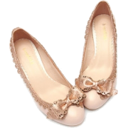 Shoes With Bow - Balerinke - 