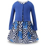 Bonny Billy Little Girls' Clothing Sets Flower Dress and Solid Cardigan 2 Pcs Outfits - Haljine - $27.69  ~ 175,90kn