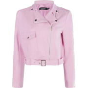 Boohoo Jessica Suedette Biker Jacket - Jakne in plašči - $25.00  ~ 21.47€