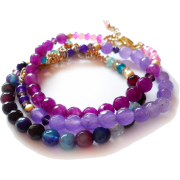 Bracelets with agate gemstones - ブレスレット - $23.00  ~ ¥2,589