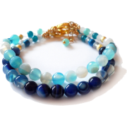 Bracelets with agate gemstones - ブレスレット - $23.00  ~ ¥2,589