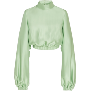 Brandon Maxwell Cropped Gathered Satin B - Srajce - dolge - $1.30  ~ 1.11€