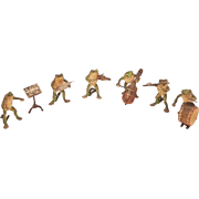 Bronze Musician Frogs vienna c1890s - Predmeti - 