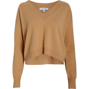 Brown sweater casual - Кофты - 