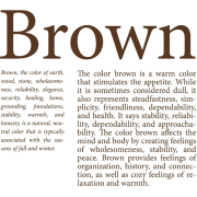 Brown text - Teksty - 