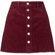 Burgundy skirt - スカート - 