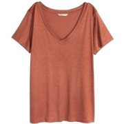 Burnt orange T shirt H&M - Майки - короткие - 