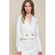 Button Crop Blazer - Jaquetas e casacos - $40.15  ~ 34.48€