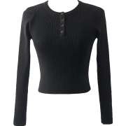Buttoned long-sleeved sweater - Bolero - $27.99 