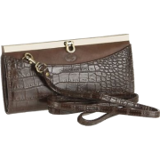 Buxton Croco Framed Clutch BROWN - Bolsas com uma fivela - $18.00  ~ 15.46€