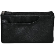 Buxton Triple Zipper Organizer Clutch Wallet Black - Bolsas com uma fivela - $18.00  ~ 15.46€