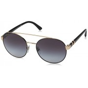 Bvlgari BV6085B 20238G Black/Pink Gold BV6085B Round Sunglasses Lens Category 2 - Eyewear - $374.00 