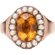 C1880s-1890s citrine ring - 戒指 - 