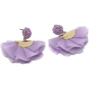 CHIFFON FLORET EARRINGS - Earrings - $12.00 