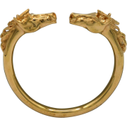 CHLOE Gold Tone Horse Head bangle 2000s - Pulseras - 