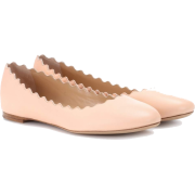 CHLOÉ Lauren leather ballerinas - Flats - 340.00€  ~ £300.86