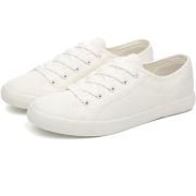 CLASSIC WHITE CANVAS SNEAKERS - Tenis - $36.97  ~ 31.75€
