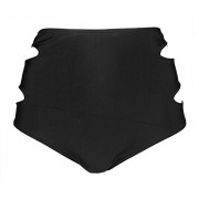 COCOSHIP Women's High Waisted Bikini Bottom Balanced Hollow Side Cut Out Brief(FBA) - Swimsuit - $14.99 