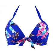COCOSHIP Women's Retro Monroe Halter Bikini Top Bow-Style Tie Front Swim Tankinis(FBA) - Swimsuit - $13.99 
