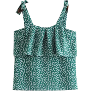 Cake layer green printed camisole - Košulje - kratke - $25.99  ~ 165,10kn