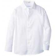 Calvin Klein Boys' Long Sleeve Sateen Dress Shirt - 半袖衫/女式衬衫 - $16.92  ~ ¥113.37