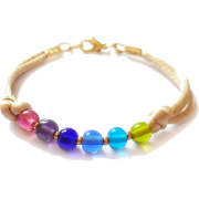 Capri Bracelet with colorful glass beads - ブレスレット - $12.00  ~ ¥1,351