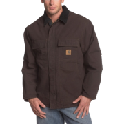 Carhartt Men's Arctic-Quilt Lined Sandstone Traditional Coat Dark Brown - Jacket - coats - $89.95 