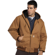 Carhartt Men's Duck Active Jac - Quilted Flannel Lined Carhartbrw - Jacket - coats - $59.99 