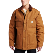 Carhartt Men's Duck Chore Coat Brown - Jacket - coats - $69.99 