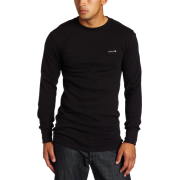 Carhartt Men's Heavyweight Cotton Thermal Crew Neck T-Shirt Black - Long sleeves t-shirts - $21.42 