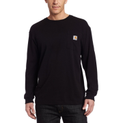 Carhartt Men's Pocket T-Shirt Black - Long sleeves t-shirts - $15.99 