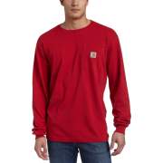 Carhartt Men's Pocket T-Shirt Crimson - Long sleeves t-shirts - $15.99 