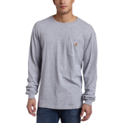 Carhartt Men's Pocket T-Shirt Heather Grey - Long sleeves t-shirts - $15.99 