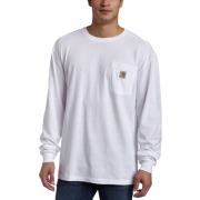 Carhartt Men's Pocket T-Shirt White - Long sleeves t-shirts - $15.99 