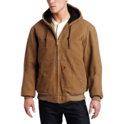 Carhartt Men's Sandstone Active Jacket - Quilted Flannel Lined - Quilted Flannel Lined frontier brown - Jacket - coats - $69.00 