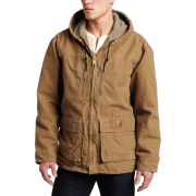 Carhartt Men's Sherpa Lined Sandstone Jackson Coat frontier brown - Jacket - coats - $116.95 