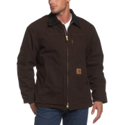 Carhartt Men's Sherpa Lined Sandstone Ridge Coat Dark BrownSize: - Jacket - coats - $108.15 