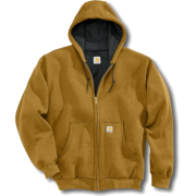 Carhartt Men's Thermal-Lined Hooded Zip-Front Sweatshirt Brown - Koszulki - długie - $54.71  ~ 46.99€