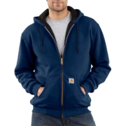 Carhartt Men's Thermal-Lined Hooded Zip-Front Sweatshirt Navy - Long sleeves t-shirts - $54.71 