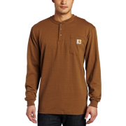 Carhartt Men's Workwear Henley Shirt Brown Boot - Long sleeves t-shirts - $18.71 