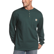 Carhartt Men's Workwear Henley Shirt Hunter Green - Long sleeves t-shirts - $18.71 