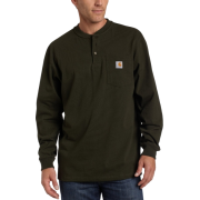 Carhartt Men's Workwear Henley Shirt Olive - Long sleeves t-shirts - $18.71 