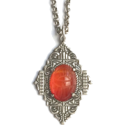Carnelian Scarab Necklace 1960s - ネックレス - 