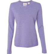 Cashemere V-neck lavender sweater - Pulôver - 