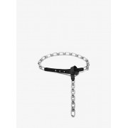 Chain-Link Leather Belt - Cinturones - $550.00  ~ 472.39€