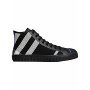 Check Canvas And Leather High-top Trainers - Superge - 365.00€ 